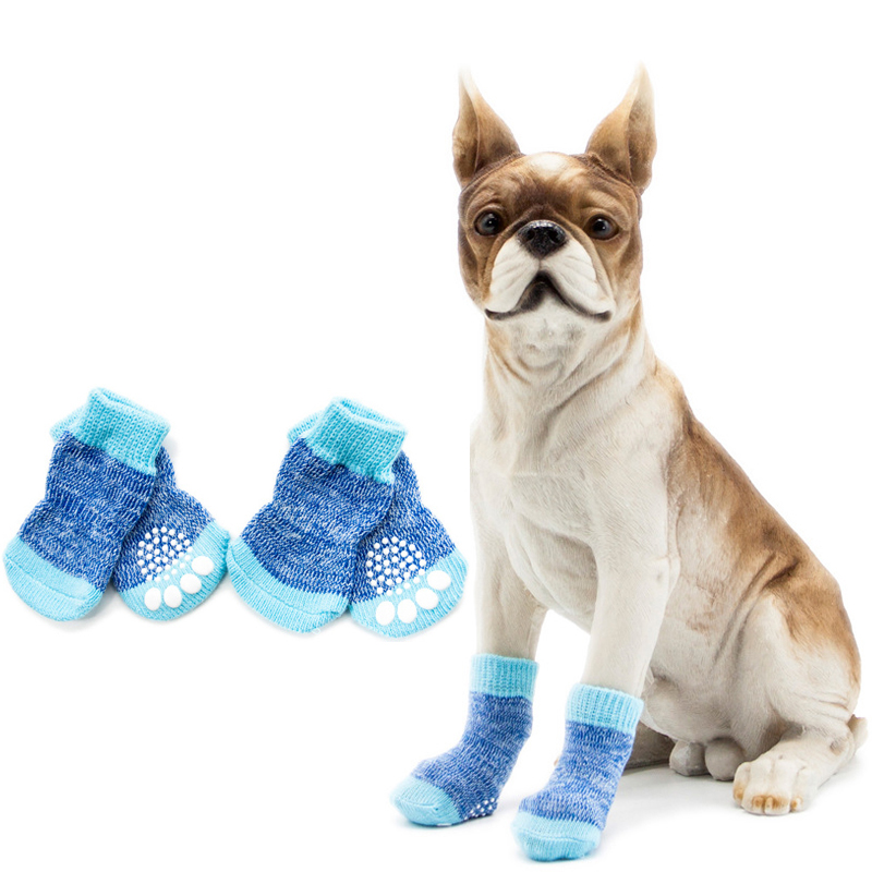Respirabile Coltello non slip Paw Print Pet Dogs socks for Daily Life