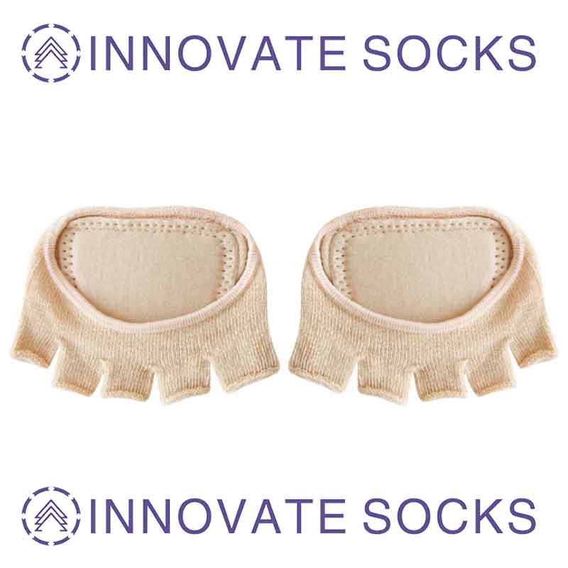 Five Toe Women's Cotton Thin Socks with Glu and Padded Spalato Toe calzini