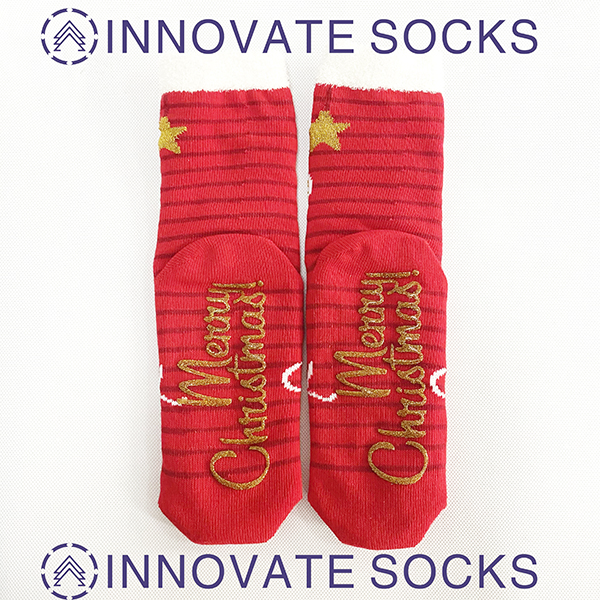 Christmas non slip Thermoal Slipper Socks with Grippers
