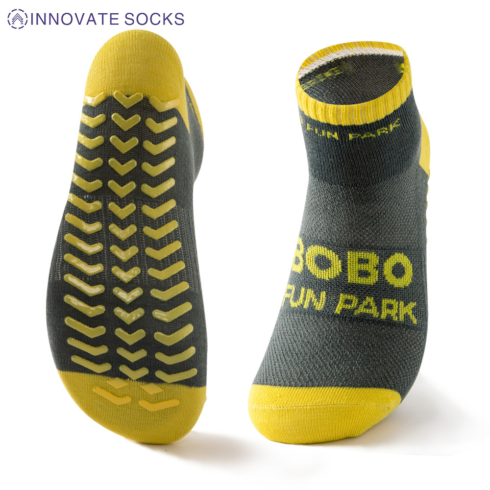 BOBOBO Ankle Anti Skid Grip Trampoline Park Socks